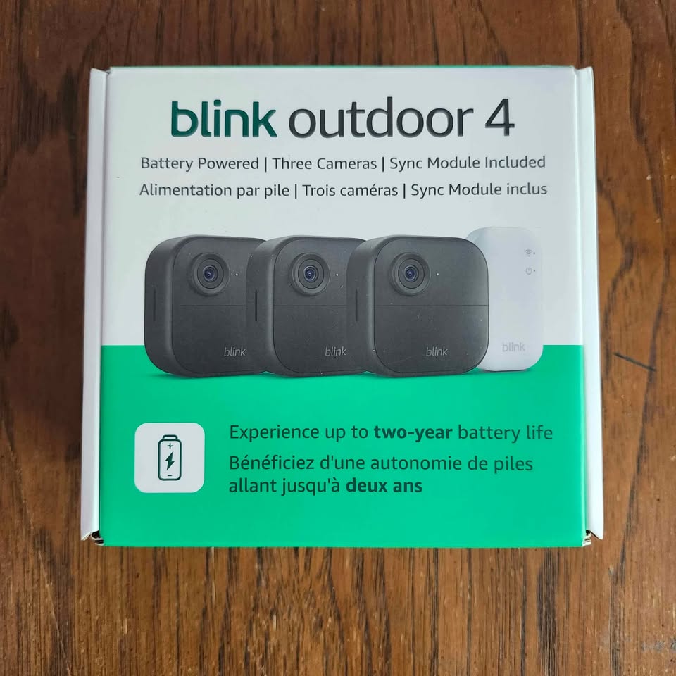 Blink Outdoor 4 (Newest Model) Wireless Security Camera includes Sync Module & 3 Cameras