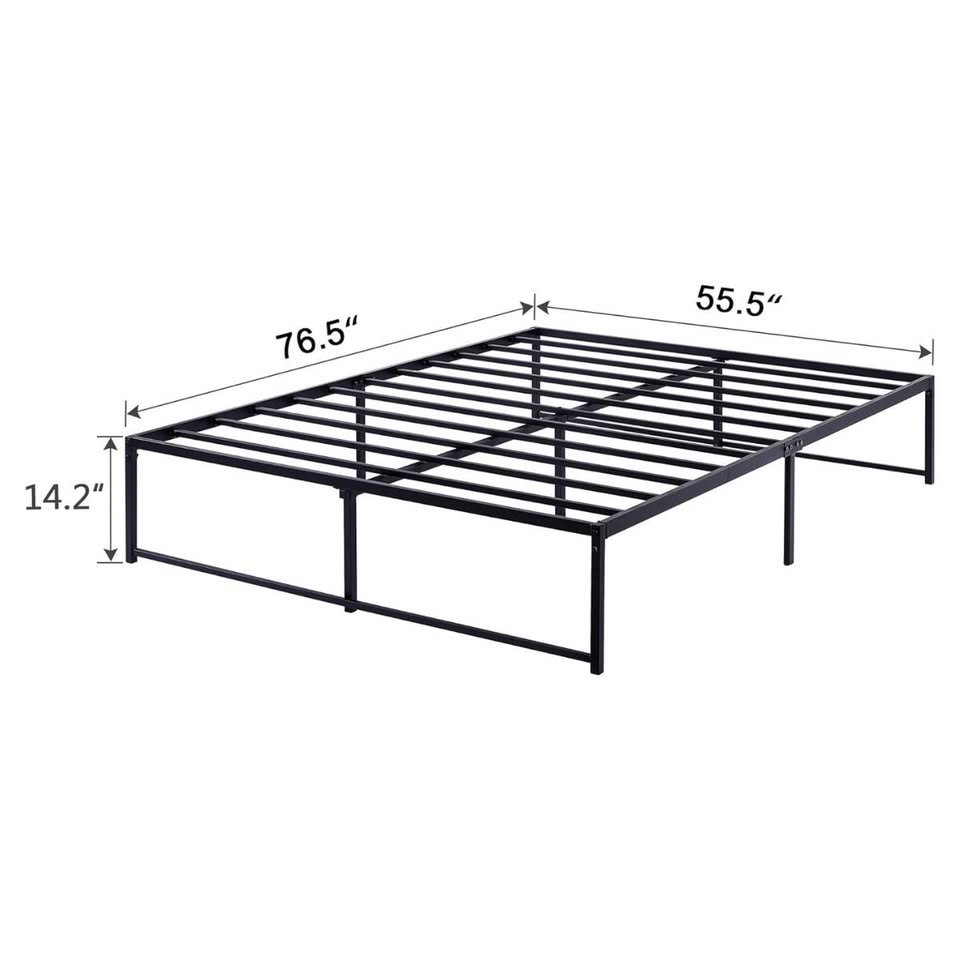Full/Double 14" Metal Platform Bed Frame