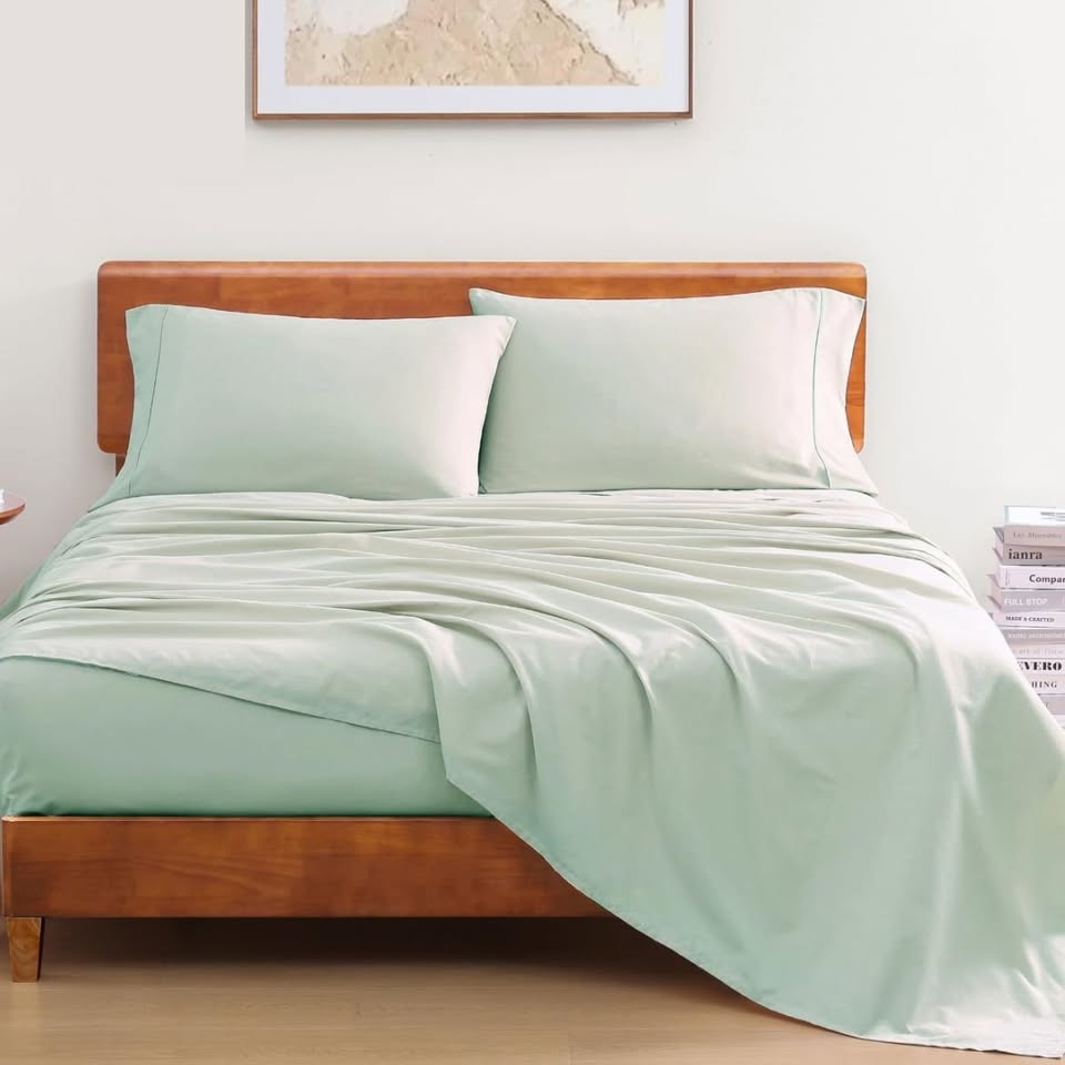 Light Sage Green Deep Pocket Sheet Set