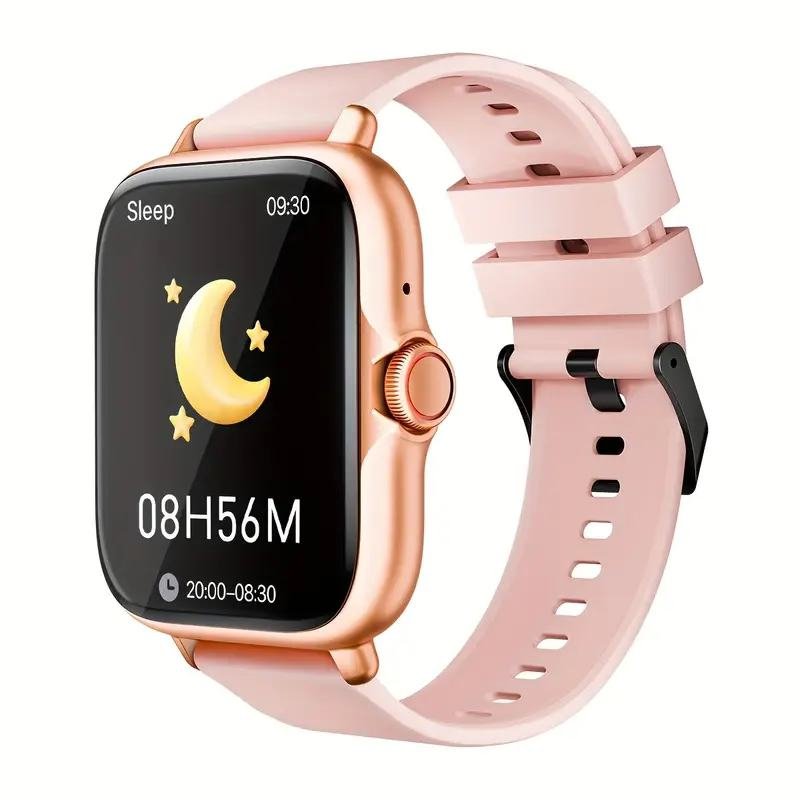 Pink Smart Watch Fitness Tracker • 1.83" Full Touch Screen