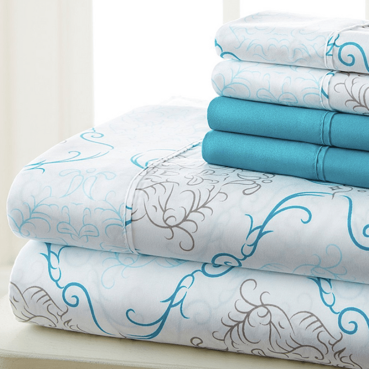 Turquoise Medallion Pocket Sheet Set