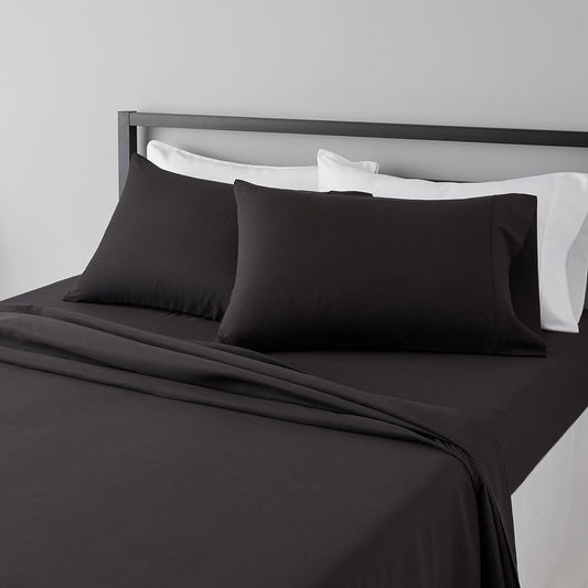 Black Deep Pocket Sheet Set