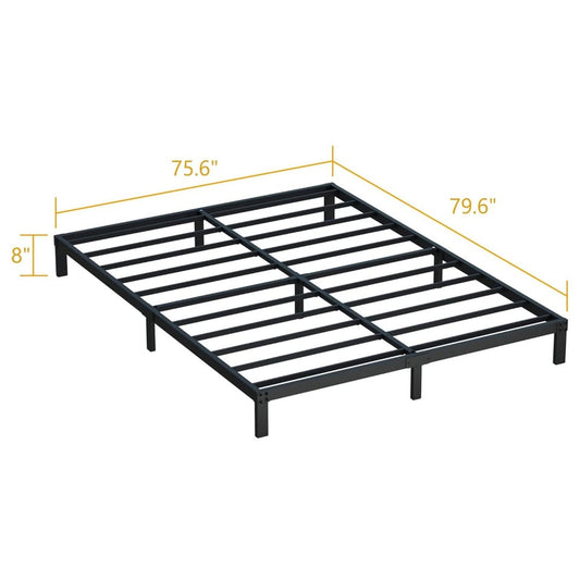 King 8" Metal Platform Bed Frame