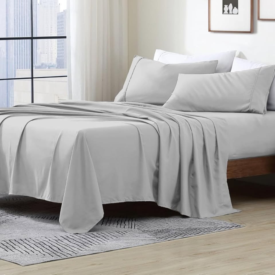 Light Grey Deep Pocket Sheet Set