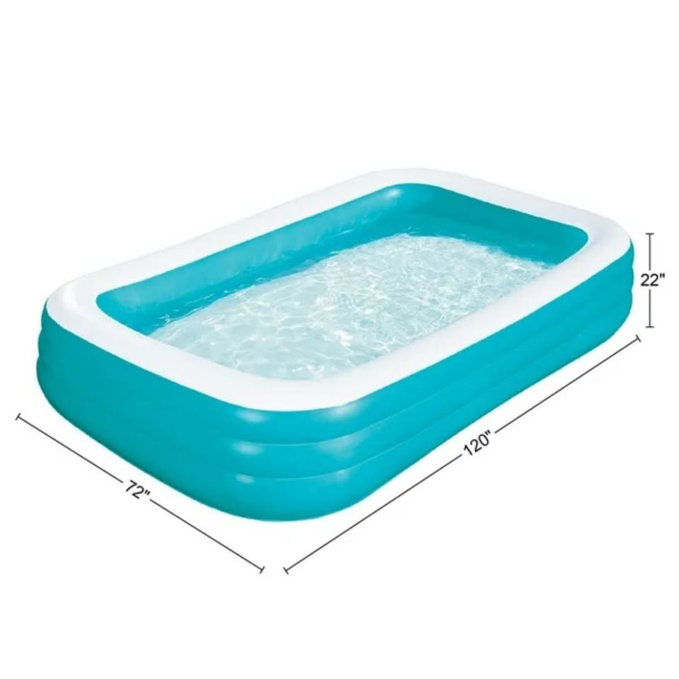Full-Sized Inflatable Swimming Pool • 10ft L x 6ft W x 1.83ft H