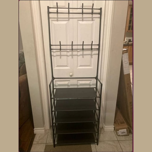 5-Tier Lightweight 23" Entryway Shoe & Hat Organizer