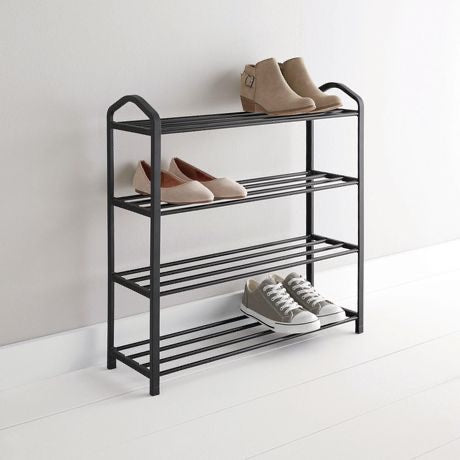 4-Tier Lightweight Metal Shoe Rack Organizer